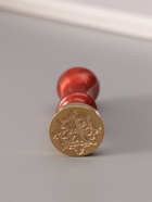 Печать для сургуча с пластиковой ручкой «Буква E на вензеле», 2.5×2.5×6.3 см - Фото 2