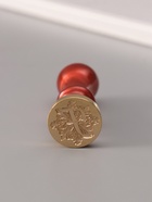 Печать для сургуча с пластиковой ручкой «Буква F на вензеле», 2.5×2.5×6.3 см - Фото 2