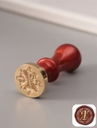 Печать для сургуча с пластиковой ручкой «Буква I на вензеле», 2.5×2.5×6.3 см - Фото 1