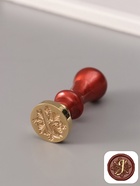 Печать для сургуча с пластиковой ручкой «Буква J на вензеле», 2.5×2.5×6.3 см - Фото 1