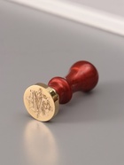 Печать для сургуча с пластиковой ручкой «Буква M на вензеле», 2.5×2.5×6.3 см - Фото 1