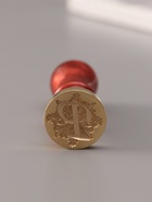 Печать для сургуча с пластиковой ручкой «Буква P на вензеле», 2.5×2.5×6.3 см - Фото 2