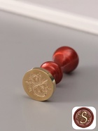 Печать для сургуча с пластиковой ручкой «Буква S на вензеле», 2.5×2.5×6.3 см - Фото 1