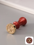 Печать для сургуча с пластиковой ручкой «Буква X на вензеле», 2.5×2.5×6.3 см - Фото 1