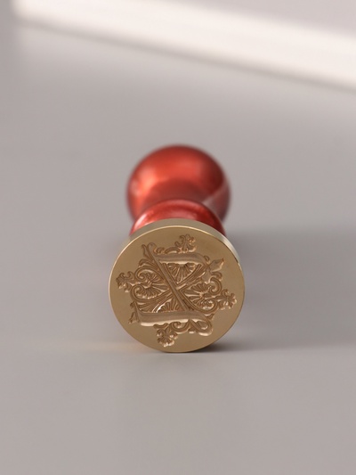 Печать для сургуча с пластиковой ручкой «Буква Z на вензеле», 2.5×2.5×6.3 см