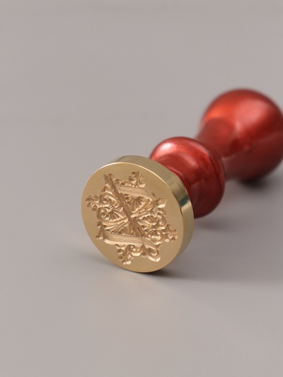 Печать для сургуча с пластиковой ручкой «Буква Z на вензеле», 2.5×2.5×6.3 см