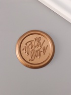 Сургучный оттиск «С любовью», декоративный элемент для приглашений, конвертов и сертификатов, бронза, d=3.2 см - Фото 1