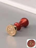 Печать для сургуча с пластиковой ручкой «Венок с буквой G», 2.5×2.5×6.3 см - Фото 1