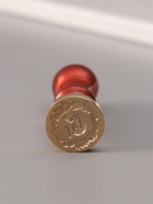 Печать для сургуча с пластиковой ручкой «Венок с буквой G», 2.5×2.5×6.3 см - Фото 2