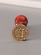 Печать для сургуча с пластиковой ручкой «Венок с буквой H», 2.5×2.5×6.3 см 10637029 - фото 15590432