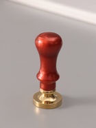 Печать для сургуча с пластиковой ручкой «Венок с буквой I», 2.5×2.5×6.3 см - Фото 3