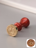 Печать для сургуча с пластиковой ручкой «Венок с буквой L», 2.5×2.5×6.3 см - Фото 1