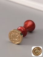 Печать для сургуча с пластиковой ручкой «Венок с буквой M», 2.5×2.5×6.3 см - Фото 1