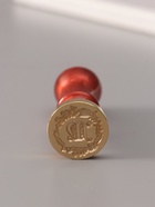 Печать для сургуча с пластиковой ручкой «Венок с буквой M», 2.5×2.5×6.3 см - Фото 2