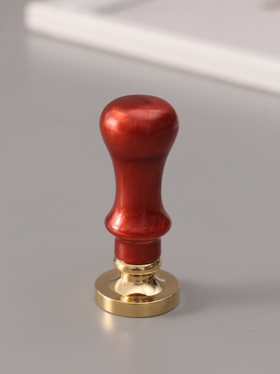 Печать для сургуча с пластиковой ручкой «Венок с буквой R», 2.5×2.5×6.3 см