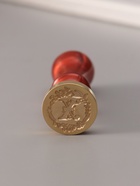 Печать для сургуча с пластиковой ручкой «Венок с буквой X», 2.5×2.5×6.3 см 10637047 - фото 15590496