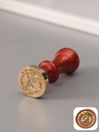 Печать для сургуча с пластиковой ручкой «Венок с буквой Z», 2.5×2.5×6.3 см - Фото 1