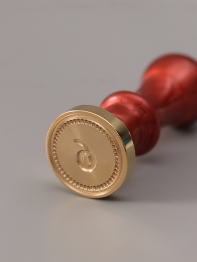 Печать для сургуча с пластиковой ручкой «Классика цифра 6», 2.5×2.5×6.3 см