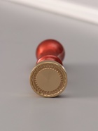 Печать для сургуча с пластиковой ручкой «Рамка круглая фигурный край», 6.3×2.5×2.5 см - Фото 2