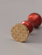 Печать для сургуча с пластиковой ручкой «Сетка с бантиками», 6.3×2.5×2.5 см - Фото 4