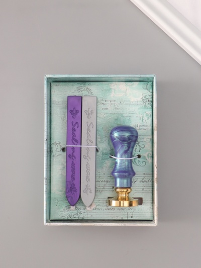 Подарочный набор для сургучной печати «Планета», печать, ручка, сургуч, 12.5×10×3.6 см