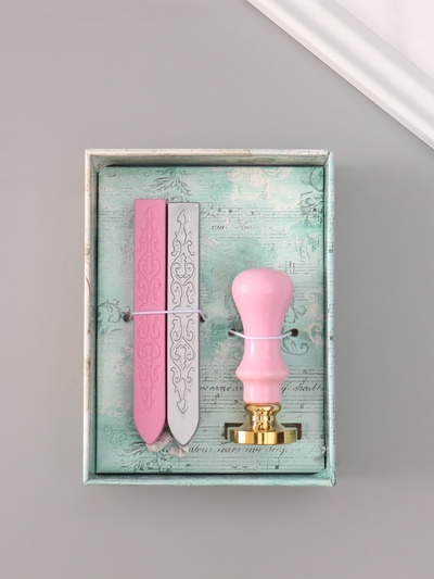 Подарочный набор для сургучной печати «Лапка котика», печать, ручка, сургуч, 12.5×10×3.6 см