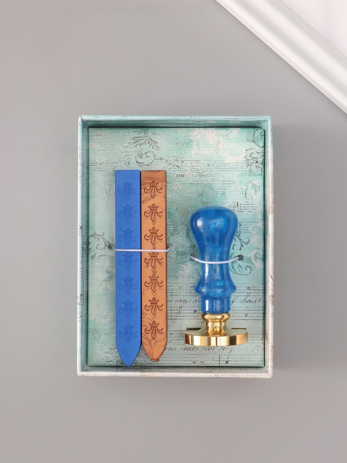 Подарочный набор для сургучной печати «Песня кита», печать, ручка, сургуч, 12.5×10×3.6 см - Фото 1