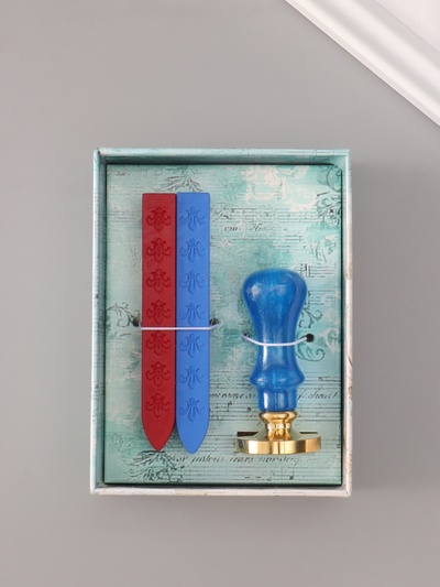 Подарочный набор для сургучной печати «Маяк», печать, ручка, сургуч, 12.5×10×3.6 см