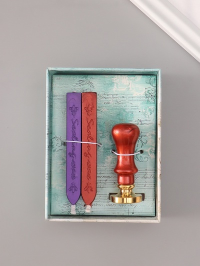 Подарочный набор для сургучной печати «Сова на луне», печать, ручка, сургуч, 12.5×10×3.6 см