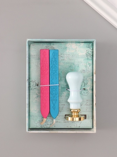 Подарочный набор для сургучной печати «Пони», печать, ручка, сургуч, 12.5×10×3.6 см