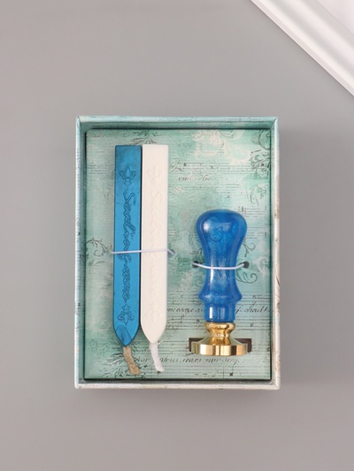 Подарочный набор для сургучной печати «Ангел», печать, ручка, сургуч, 12.5×10×3.6 см