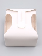 Коробка под бенто - торт с окном, белая, 14×14×12 см - Фото 2