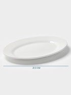 Тарелка Hanna Knövell, d=30 см, овальная, фарфор, белая - Фото 2