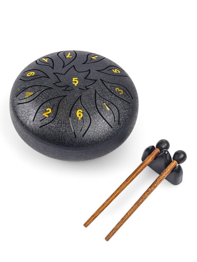 Глюкофон, цветок черный, 11 лепестков, 18×18×11 см