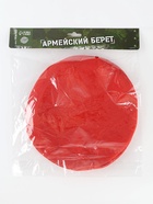Берет военного, цвет красный 10792928 - фото 16263620