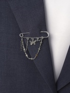 Булавка «Кресты» и бабочка, цвет серебро - Фото 4