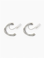 Клипсы для ушей QF «Тренд» полукруг, цвет серебро - Фото 4