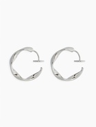 Клипсы для ушей QF «Тренд» кольцо жгутик, цвет серебро - Фото 1