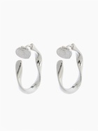 Клипсы для ушей QF «Тренд» кольцо жгутик, цвет серебро - Фото 5