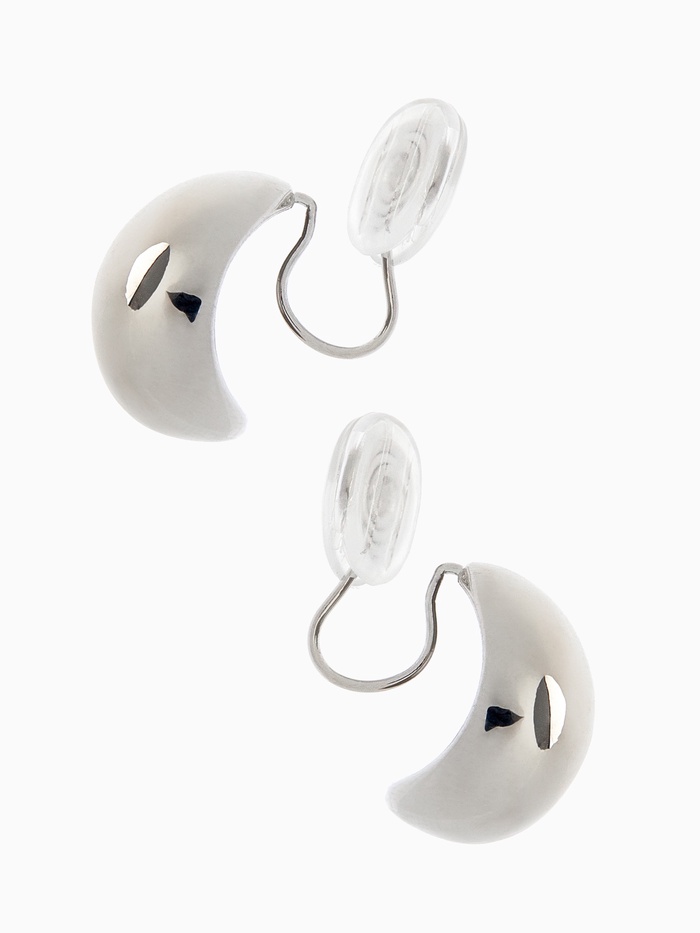 Клипсы для ушей QF «Тренд» крупная капля, цвет серебро - Фото 1