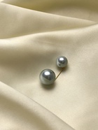 Булавка «Две жемчужины», 3.5 см, серая в золоте - Фото 4