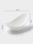 Салатник Hanna Knövell, 450 мл, 24.8×14.5×12 см, фарфор, белый - Фото 2