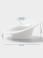 Тарелка Hanna Knövell, 170 мл, 20.2×17.6 см, фарфор, белая - Фото 2