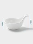Соусник Hanna Knövell, 80 мл, с ручкой, фарфор, белый - Фото 2