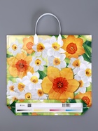 Пакет «Нарцисс», полиэтиленовый с пластиковой ручкой, 37×34 см, 80 мкм 10873332