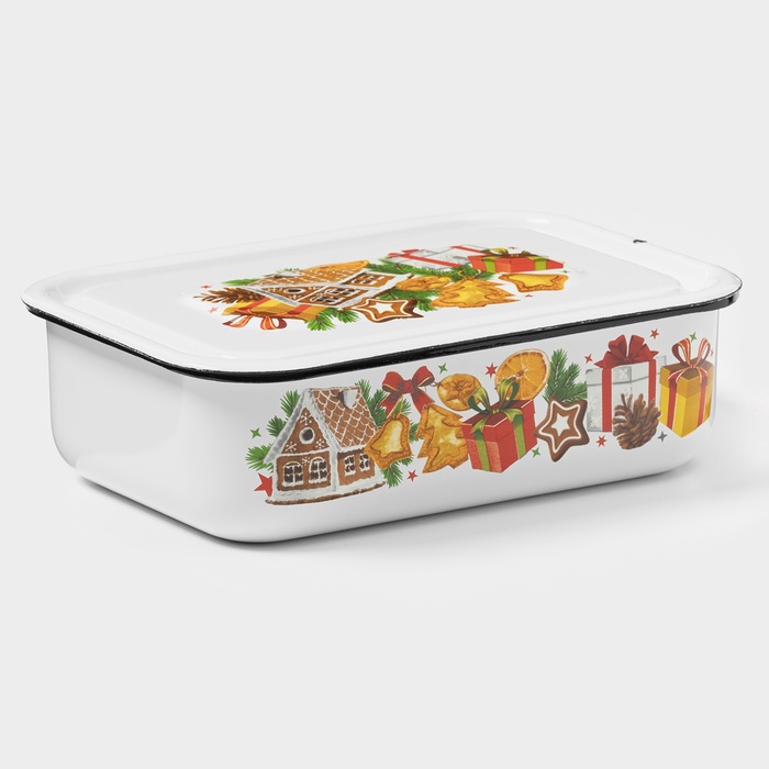 УЦЕНКА Лоток 1.5 л деколь МИКС (белый) - Фото 1