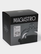 Блюдо для подачи с клош крышкой Magistro «Галактика», фарфор, d=22 см, чёрный - Фото 8