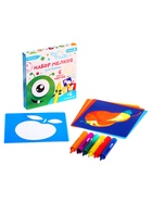 УЦЕНКА Набор мелков для ванны с трафаретами, 6 мелков, 6 трафаретов - Фото 2