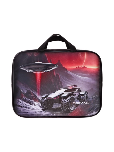 Папка с ручками текстильная А4, 350×270×80 мм, Stavia «Космос»