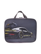 Папка с ручками текстильная А4, 350×270×80 мм, Stavia «Машина с желтой полосой» - Фото 1